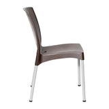 Bolero Elements Polypropylene Plain Side Chairs Dark Brown (4 Pack)