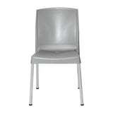 Bolero Elements Polypropylene Plain Side Chairs Grey (4 Pack)