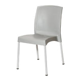 Bolero Elements Polypropylene Plain Side Chairs Grey (4 Pack)