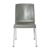 Bolero Elements Polypropylene Plain Side Chairs Olive Green (4 Pack)