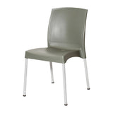 Bolero Elements Polypropylene Plain Side Chairs Olive Green (4 Pack)