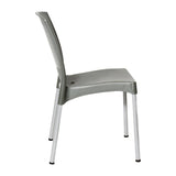 Bolero Elements Polypropylene Plain Side Chairs Olive Green (4 Pack)