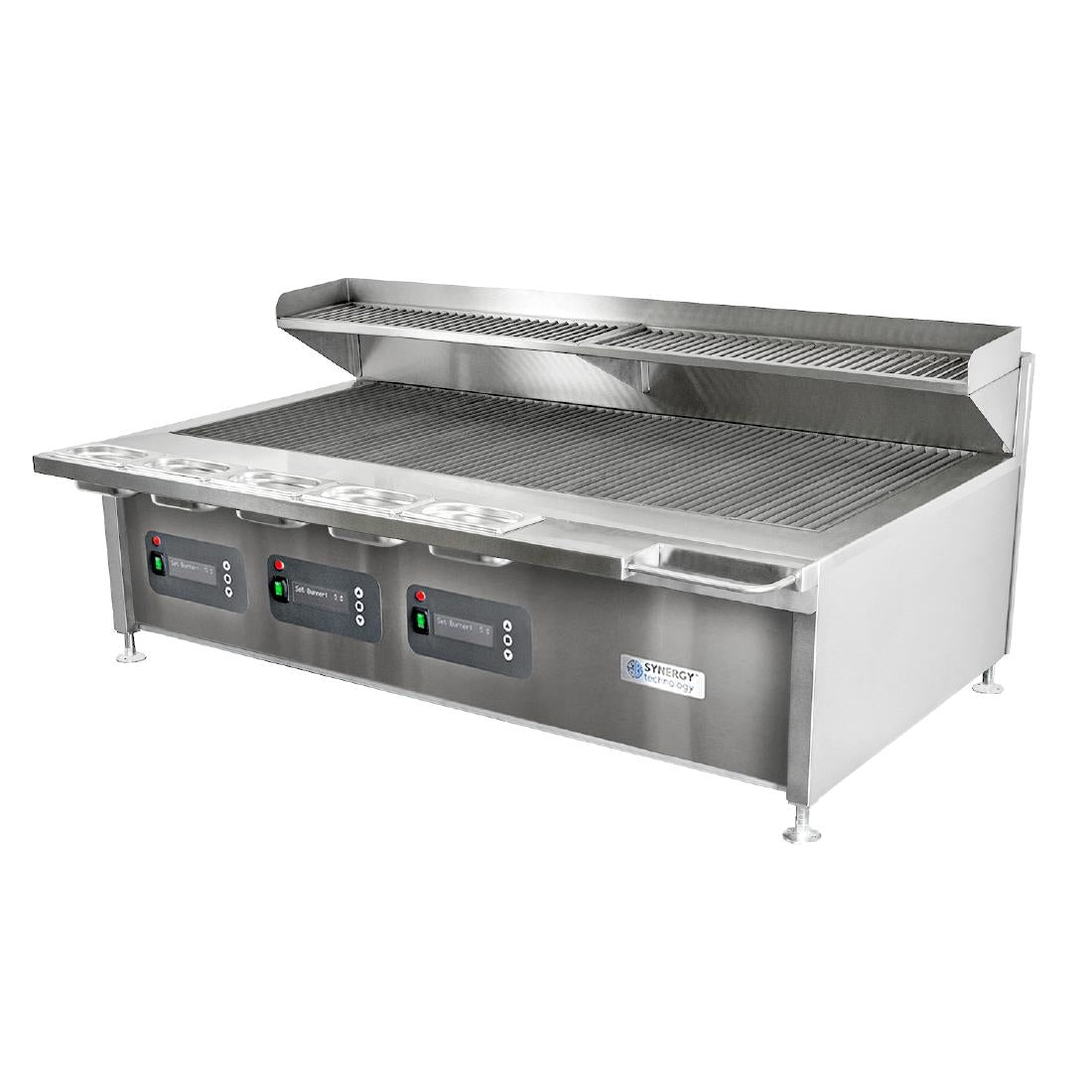 Synergy Grill Trilogy Nat Gas Chargrill with Garnish Rail & Slow Cook Shelf ST1500