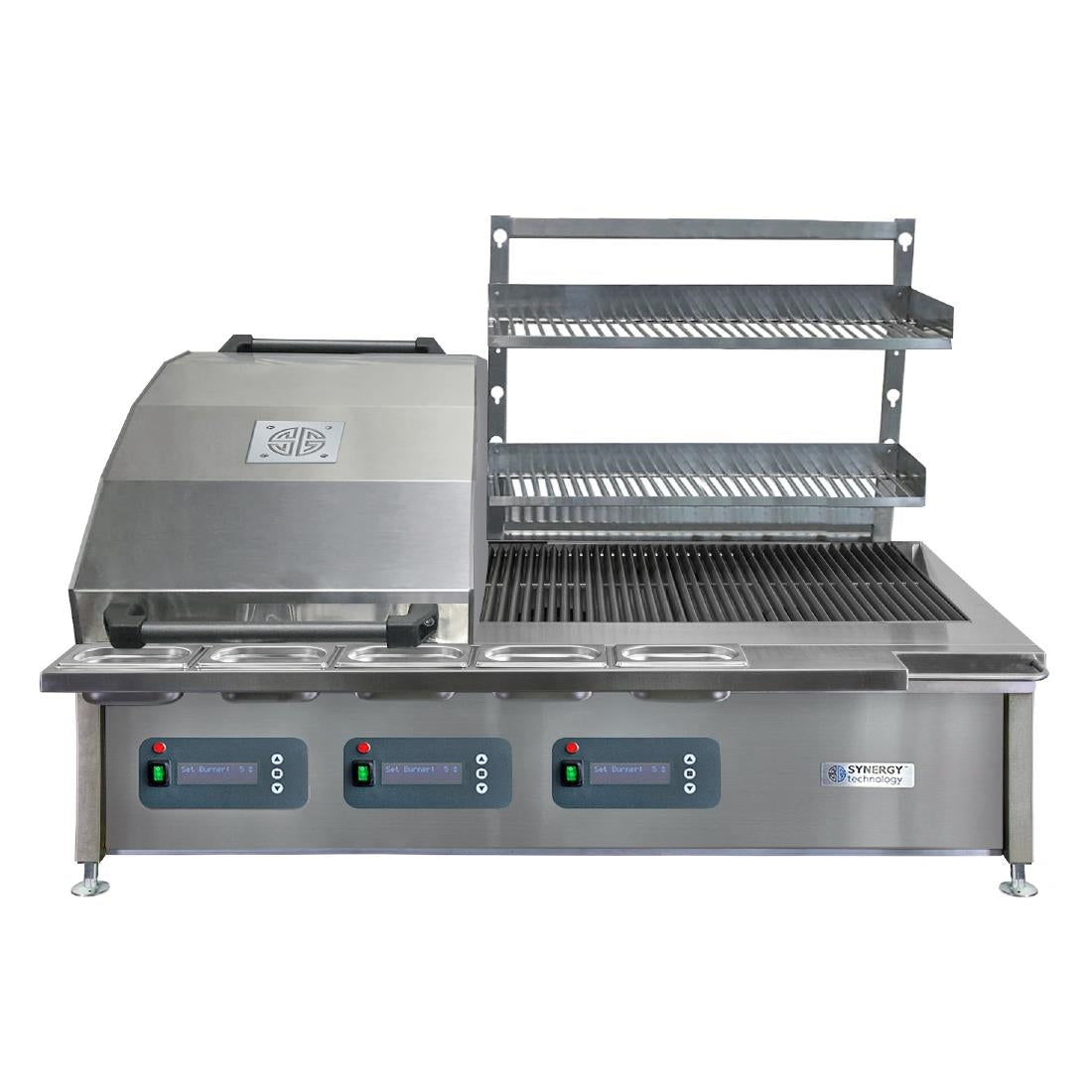Synergy CharGo Nat Gas Chargrill Oven with Lid & Slow Cook Shelf STCGO1300