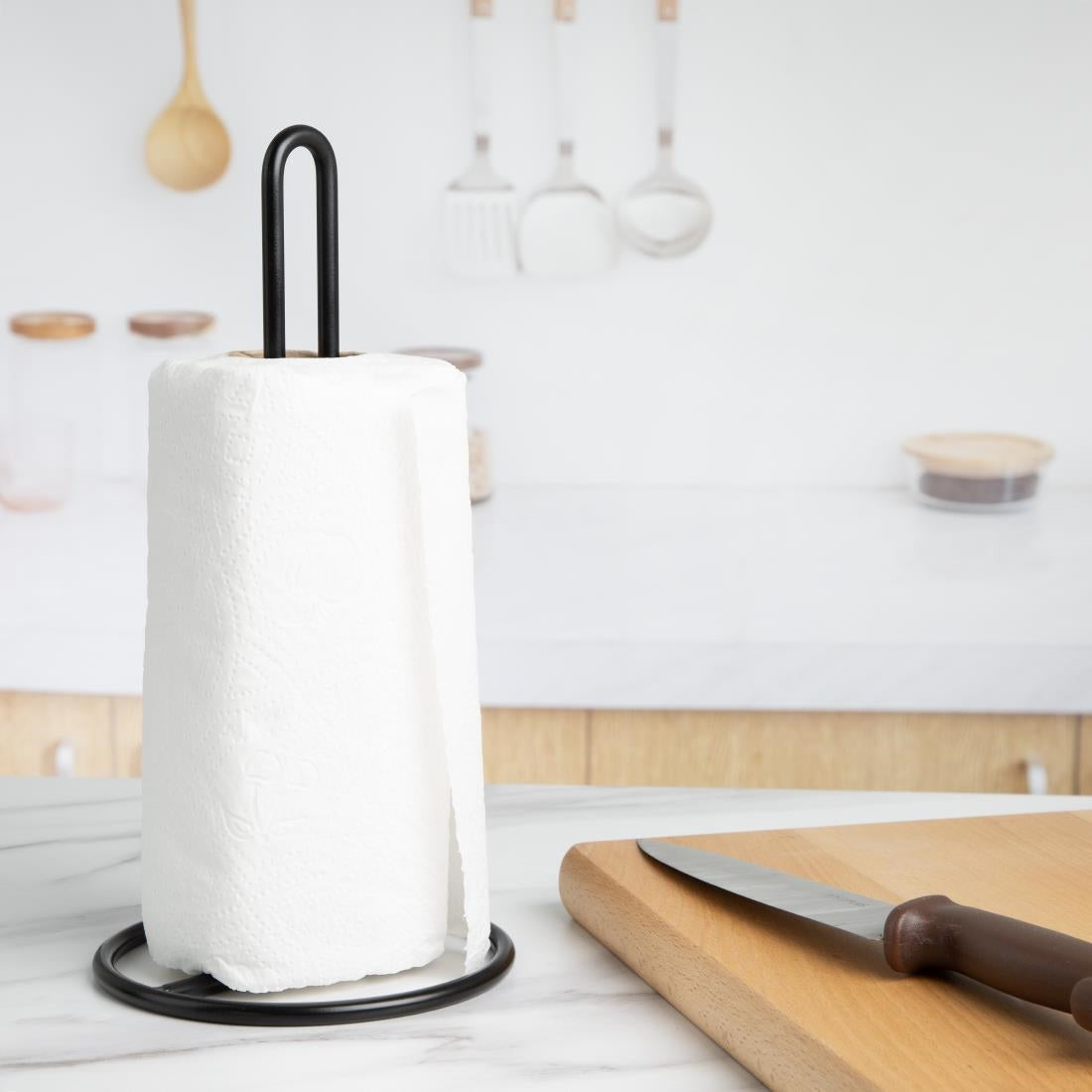 Jantex Kitchen Roll Holder Black