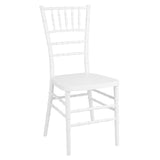 Bolero Chiavari Polypropylene Chairs White (4 Pack)