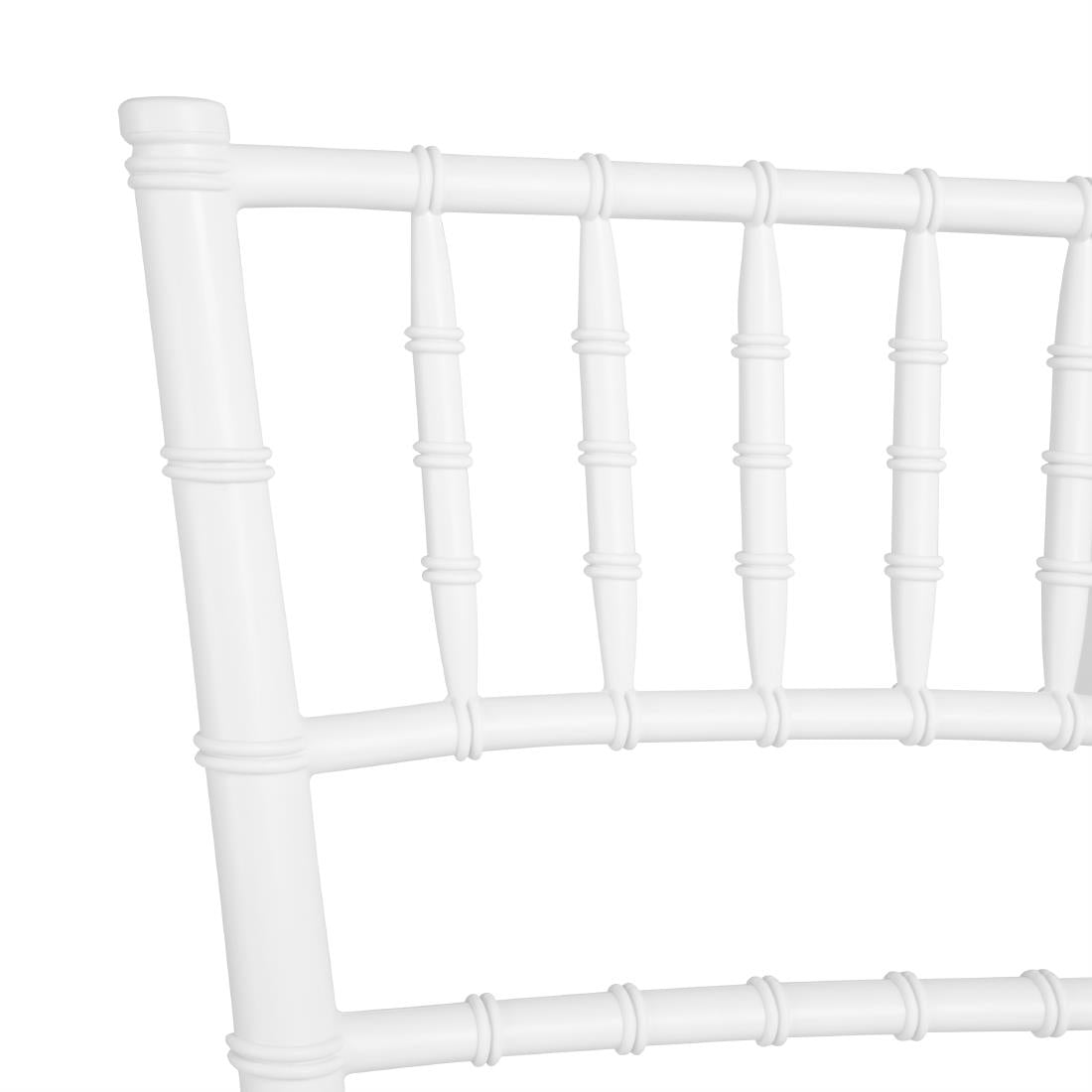 Bolero Chiavari Polypropylene Chairs White (4 Pack)