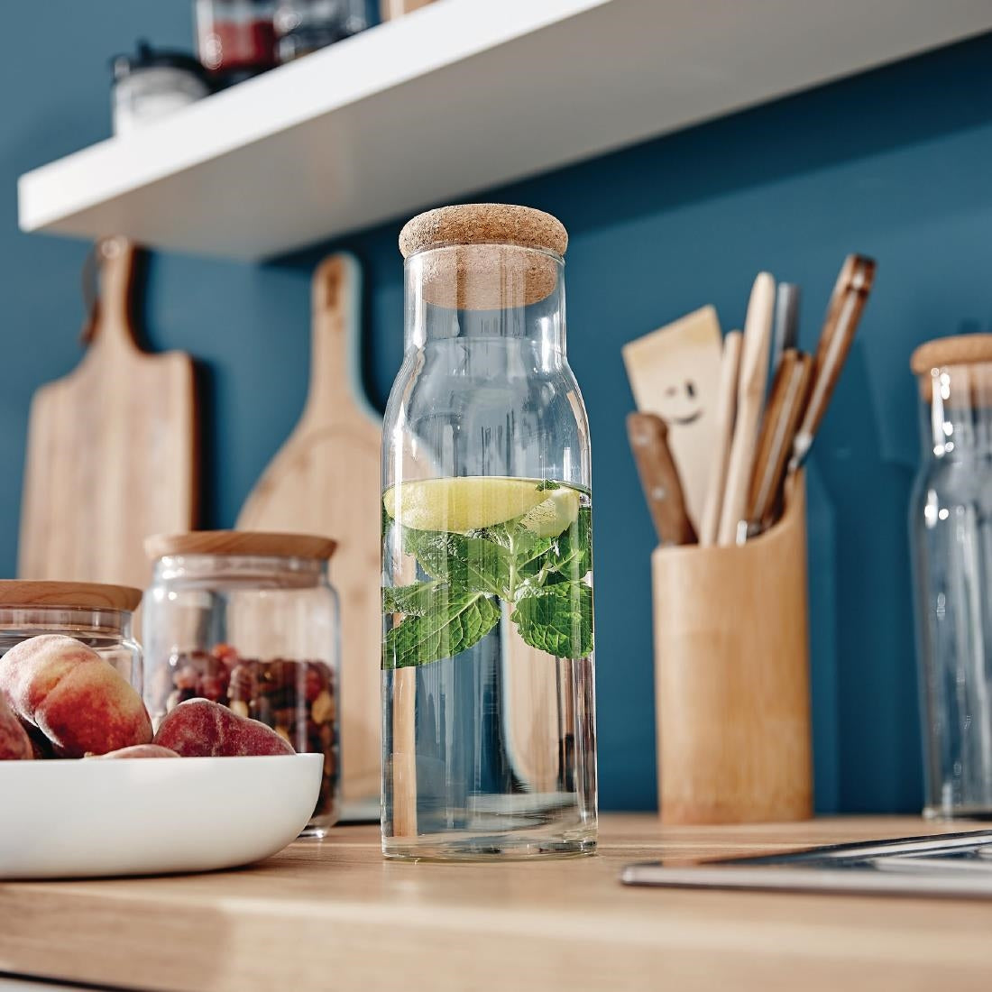 Luminarc Funambule Carafe with Cork Lid 1Ltr (6 Pack)
