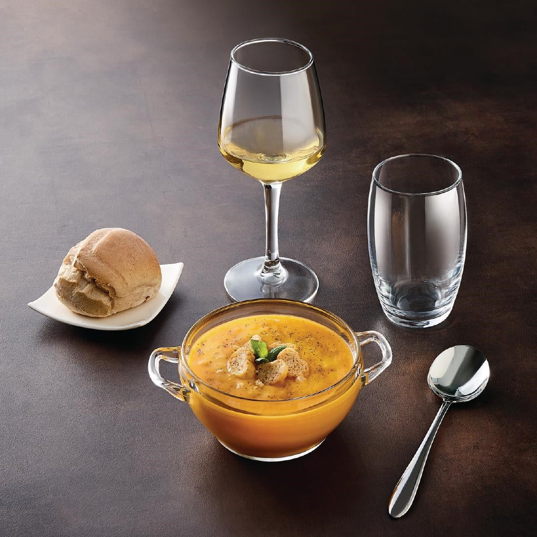 Arcoroc Lineal Wine Glasses 250ml LUKCA-NI at 175ml (24 Pack)