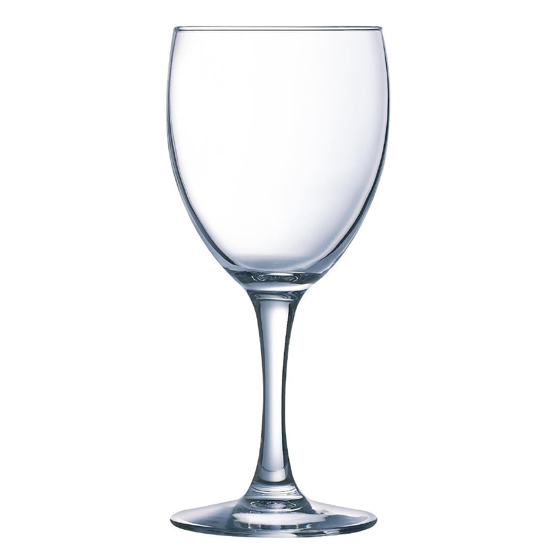Arcoroc Elegance Wine Glasses 310ml LUKCA-NI at 250, 175 & 125ml (12 Pack)