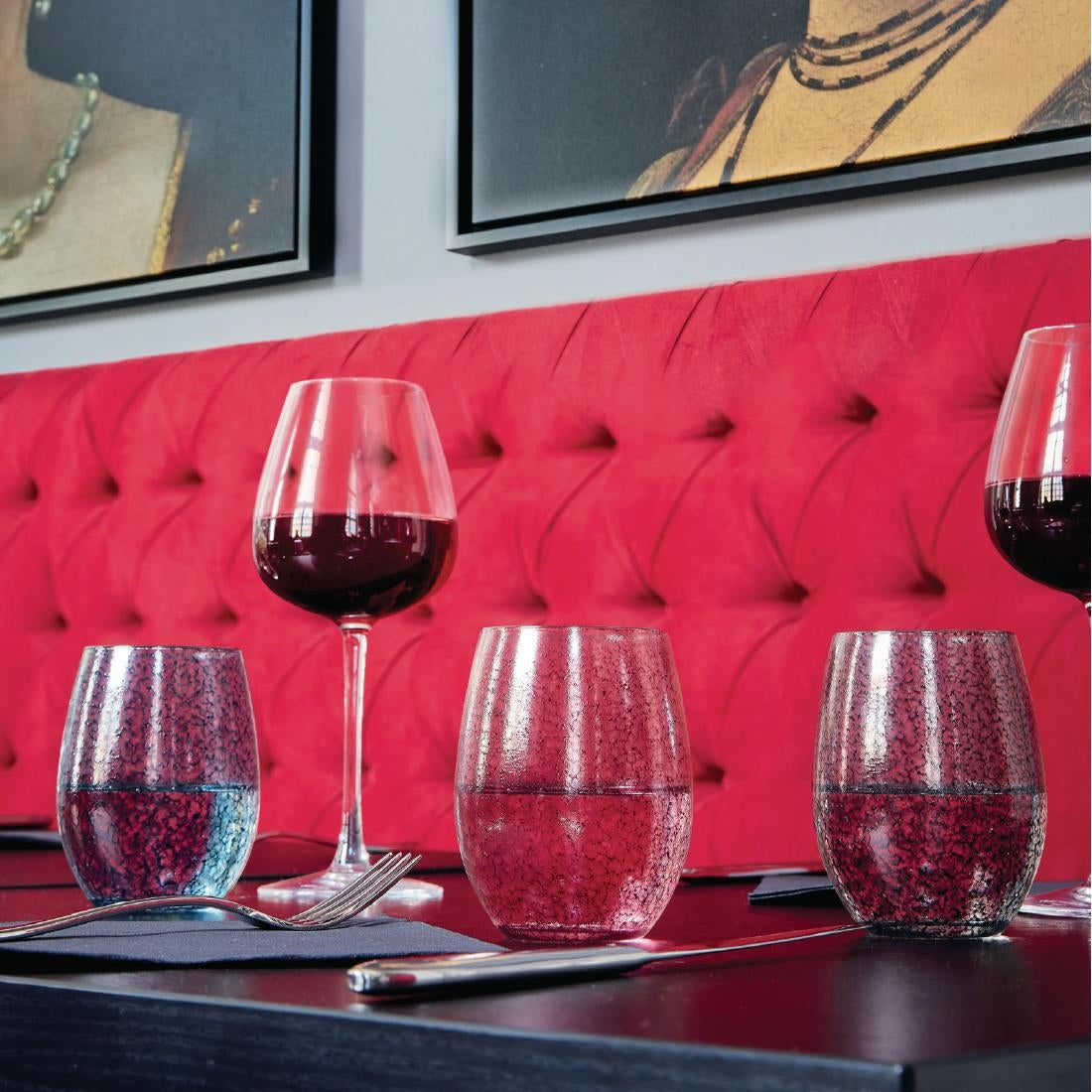 Chef & Sommelier Primary Red Handcraft Tumblers 360ml (24 Pack)