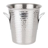 Olympia Flare Wine Bucket Hammered Stainless Steel 4.3Ltr