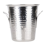 Olympia Flare Wine Bucket Hammered Stainless Steel 4.3Ltr
