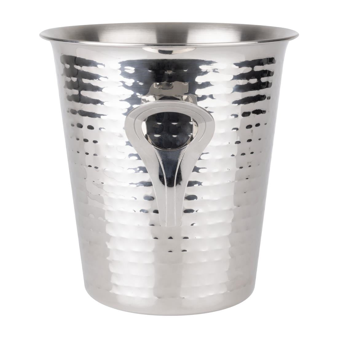 Olympia Flare Wine Bucket Hammered Stainless Steel 4.3Ltr