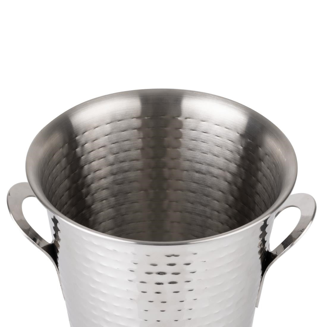 Olympia Flare Wine Bucket Hammered Stainless Steel 4.3Ltr