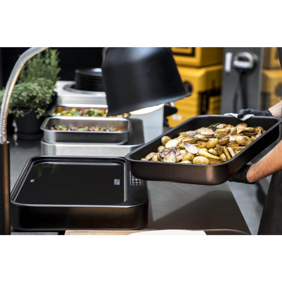 Rieber K-Pot Glass Ceramic Hob 1/1GN Black CK-2200