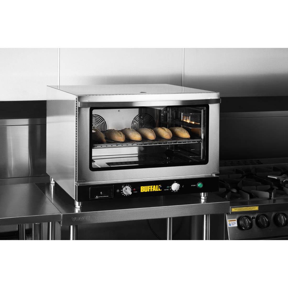 Buffalo Bakery Convection Oven with Steam 100Ltr Three Phase