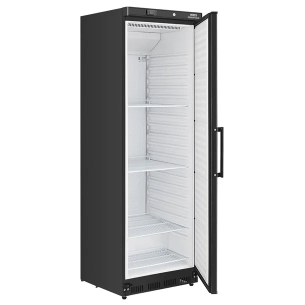 Nisbets Essentials Upright Refrigerator Black 400Ltr