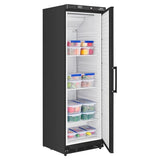 Nisbets Essentials Upright Refrigerator Black 400Ltr