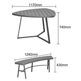 Bolero Valletta Picnic Bench Set