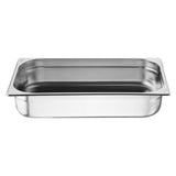Nisbets Essentials Stainless Steel Gastronorm Tray 1/1 100mm ( 3 Pack)