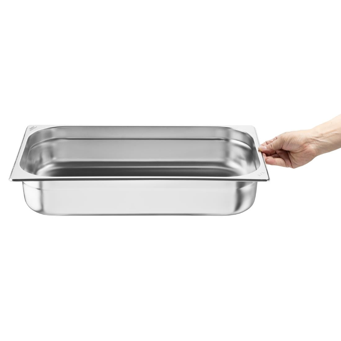 Nisbets Essentials Stainless Steel Gastronorm Tray 1/1 100mm ( 3 Pack)