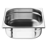 Nisbets Essentials Stainless Steel 1/2 Gastronorm Tray 100mm ( 3 Pack)