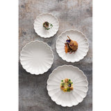 Olympia Bloom Scalloped Bowls White 230mm (6 Pack)