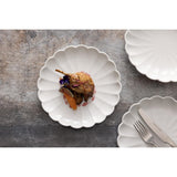 Olympia Bloom Scalloped Plates White 226mm (6 Pack)