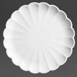 Olympia Bloom Scalloped Plates White 226mm (6 Pack)