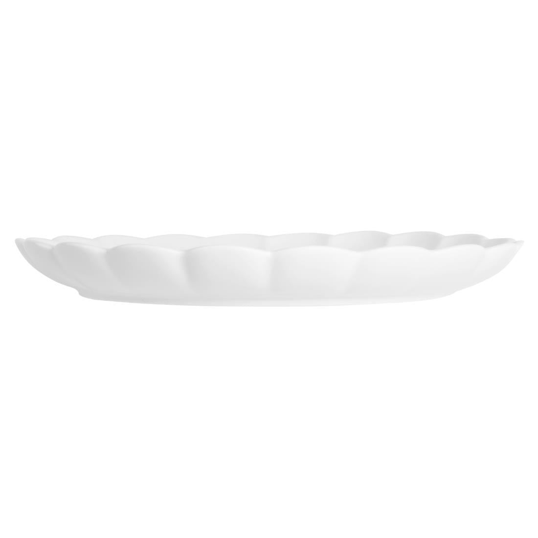 Olympia Bloom Scalloped Plates White 226mm (6 Pack)