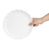 Olympia Bloom Scalloped Plates White 226mm (6 Pack)