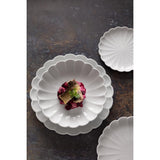 Olympia Bloom Scalloped Bowls White 230mm (6 Pack)