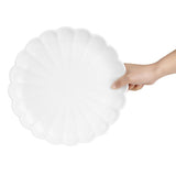 Olympia Bloom Scalloped Plates White 276mm (4 Pack)
