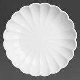 Olympia Bloom Scalloped Bowls White 230mm (6 Pack)