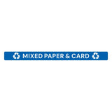 Jantex Slim Bin Lid Label - Mixed Paper & Card