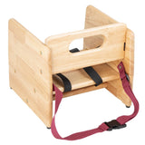 Bolero Booster Seat Natural Wood