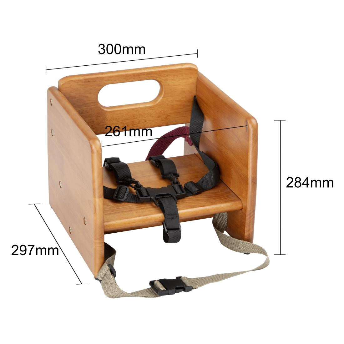 Bolero Booster Seat Dark Wood