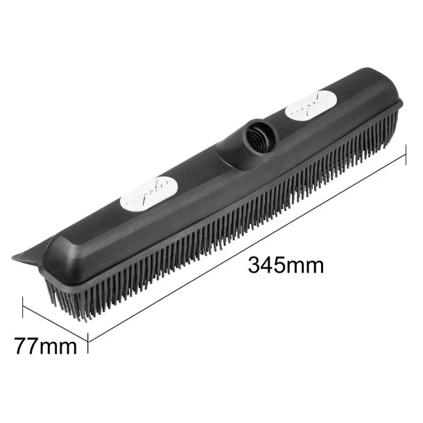 Jantex Connect Rubber Broom Head Black 340mm