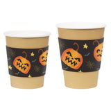 Fiesta Recyclable Halloween Cups Sleeves for 12oz Hot Cups (100 Pack)