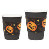Fiesta Recyclable Halloween Cups Sleeves for 12oz Hot Cups (100 Pack)