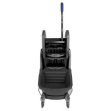 Jantex Two-Compartment Mop Bucket and Wringer Green 30Ltr