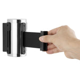 Bolero Wall Mounted Barrier Strap Black 3m