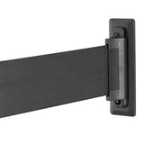 Bolero Wall Mounted Barrier Strap Black 3m