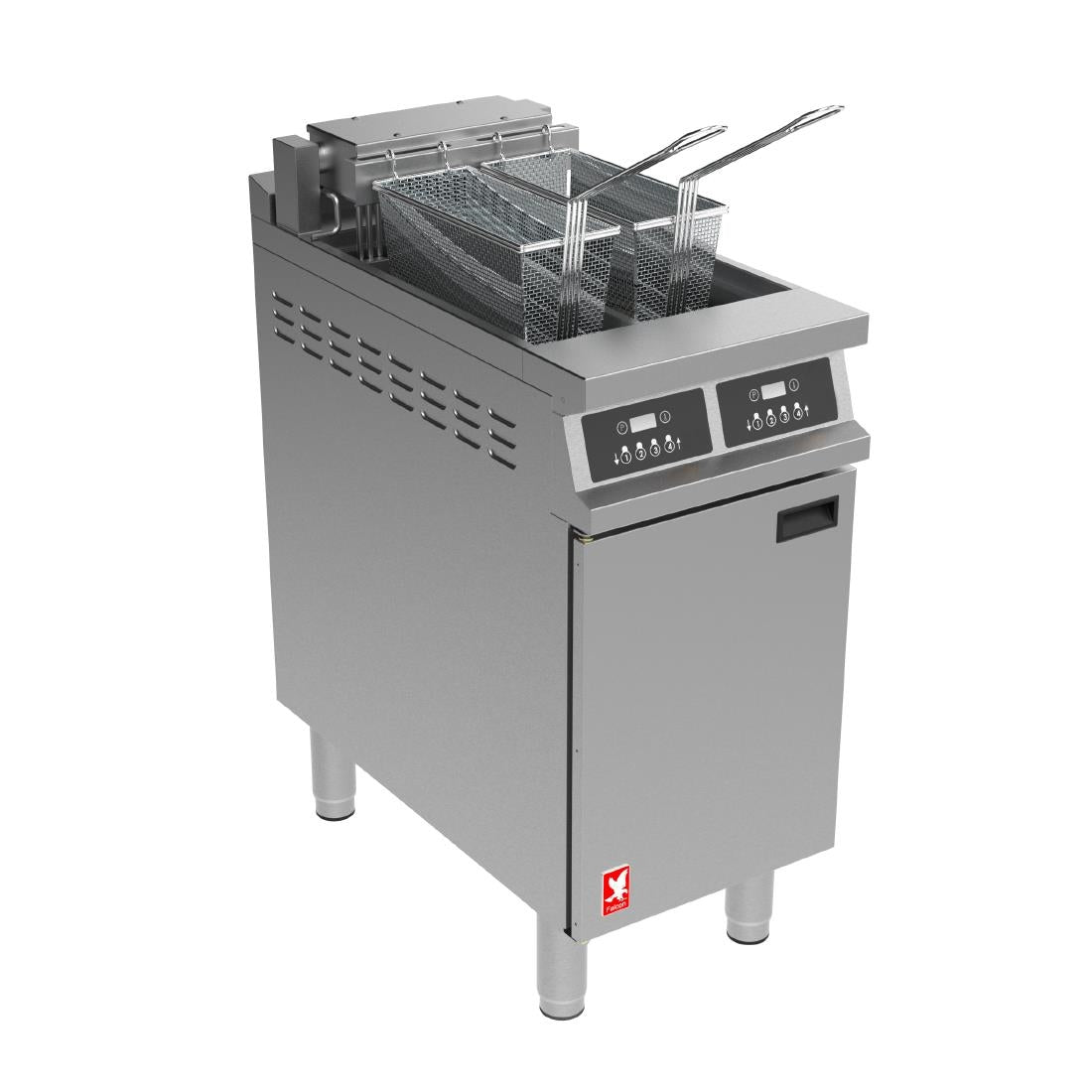 Falcon Dominator Plus Free Standing Electric Programmable Fryer on Feet E3845P