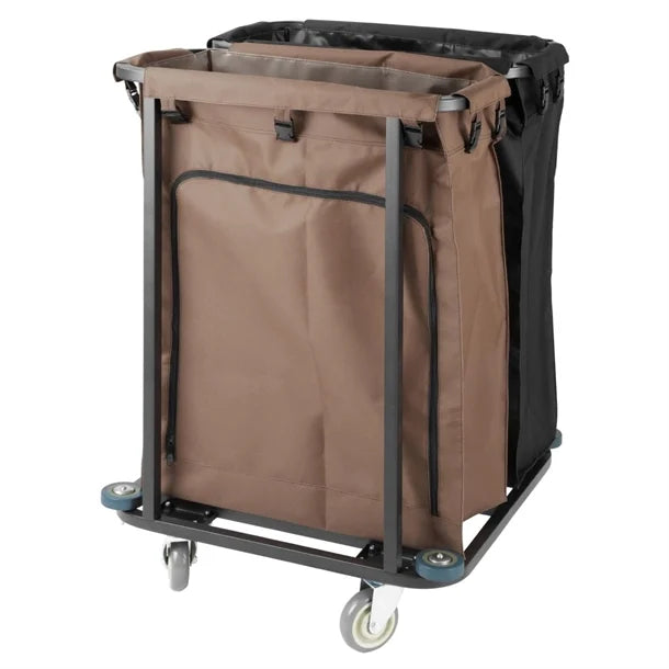 Jantex 2 Compartment Linen Trolley 2x100Ltr