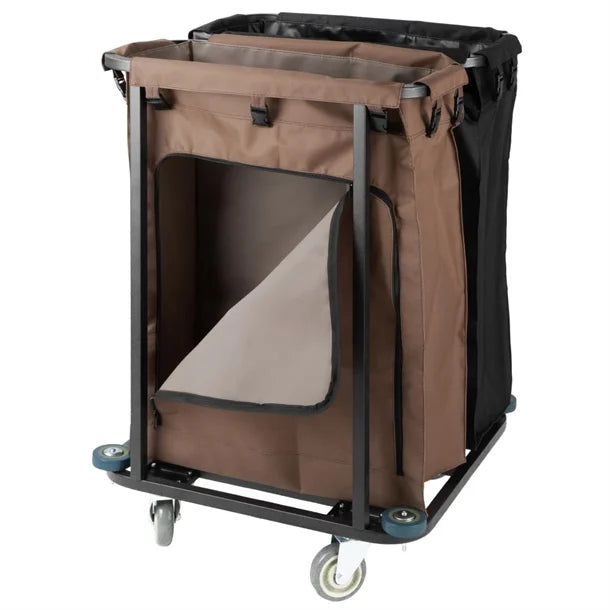 Jantex 2 Compartment Linen Trolley 2x100Ltr