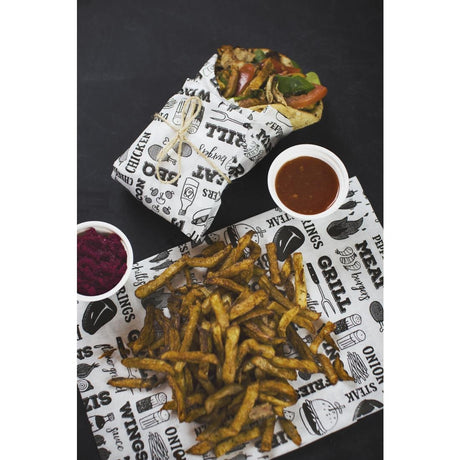 Vegware Greaseproof Sheets Grill 400x300mm (1000 Pack)