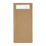 Fiesta Recyclable Paper Cutlery Pouches Kraft (250 Pack)