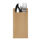 Fiesta Recyclable Paper Cutlery Pouches Kraft (250 Pack)